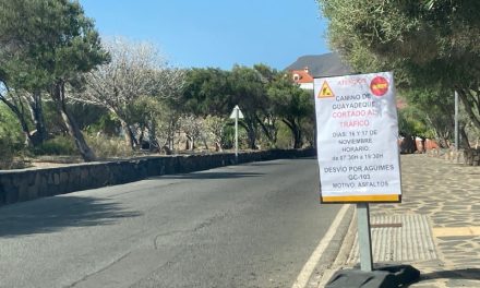 Se retrasa hasta el viernes el inicio de las obras de repavimentación del Camino a Guayadeque