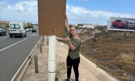 Atentado contra la cartelería de Vox Telde, la fuerza política que más crece en la ciudad