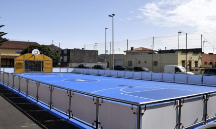 El Ayuntamiento de La Laguna y el Cabildo de Tenerife inauguran una nueva pista multideporte en San Lázaro